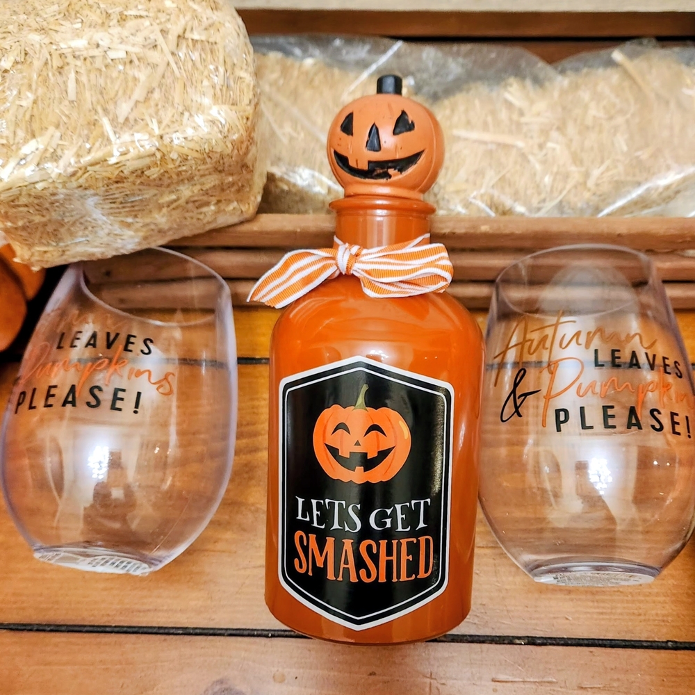Halloween Pumpkin "LET'S GET SMASHED" Set
